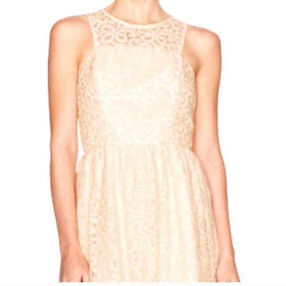Gorgeous cream lace spring dress size 6 - Picture 1 of 8